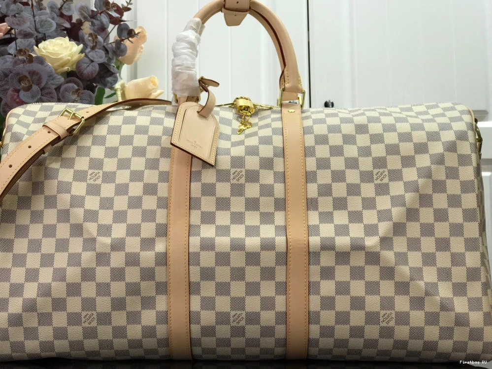 First bags ru reviews BANDOULIÈRE VUITTON 55 KEEPALL LOUIS 0713